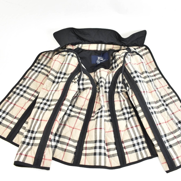 BURBERRY Black, Logo & "Nova Check" Jacket - Picture 6 of 8